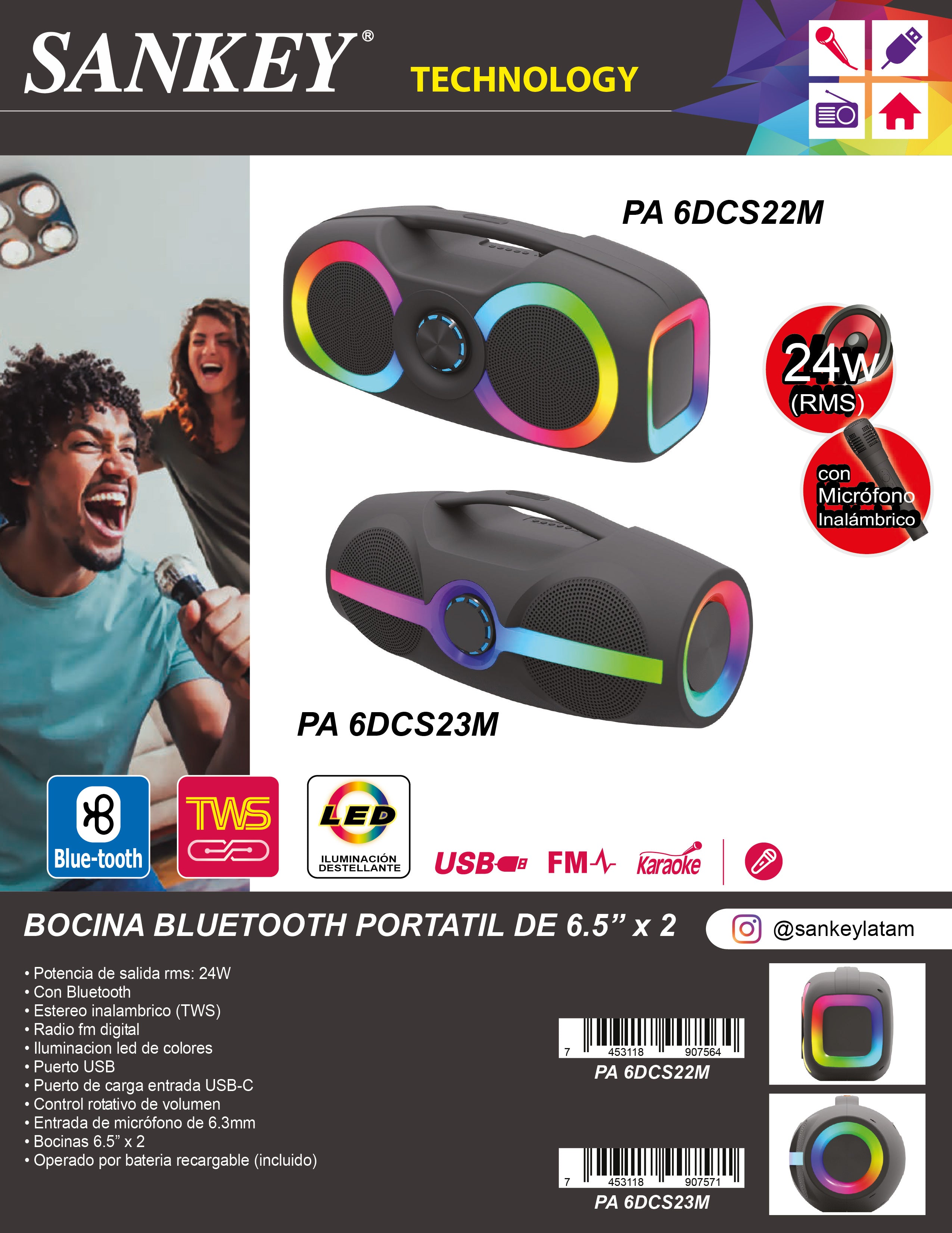 Bocina PA-6DCS22M Sankey