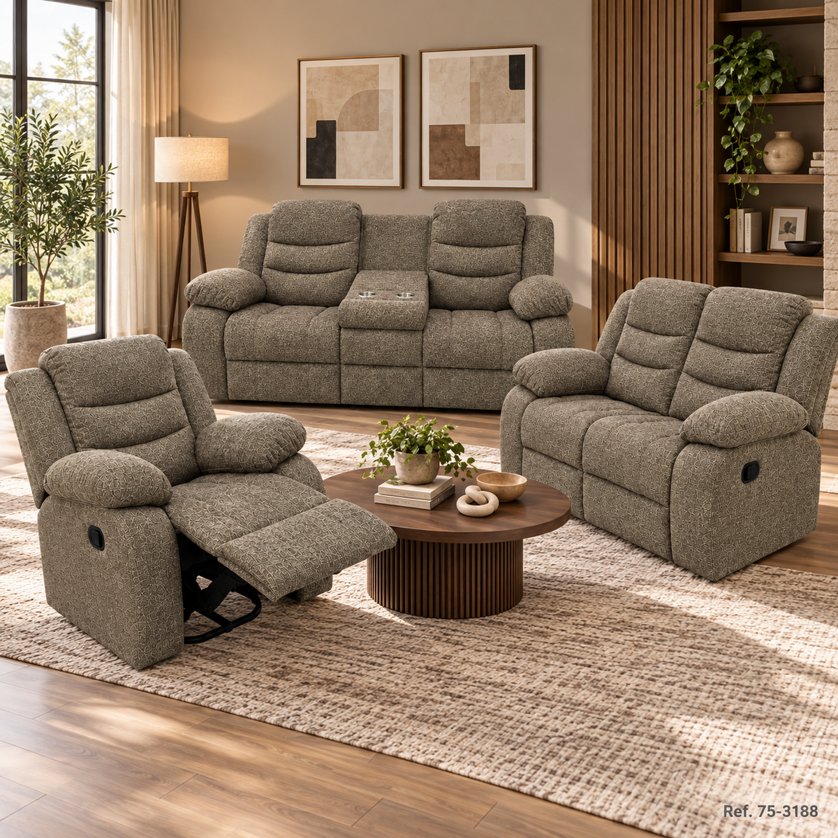 Juego de Sala Reclinable 6PTS JOEY 75-3188
