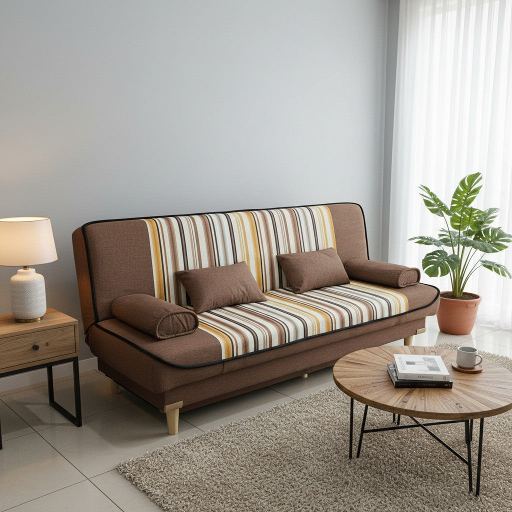 Sofa Cama Retro SFB-511-BROWN Chocolate