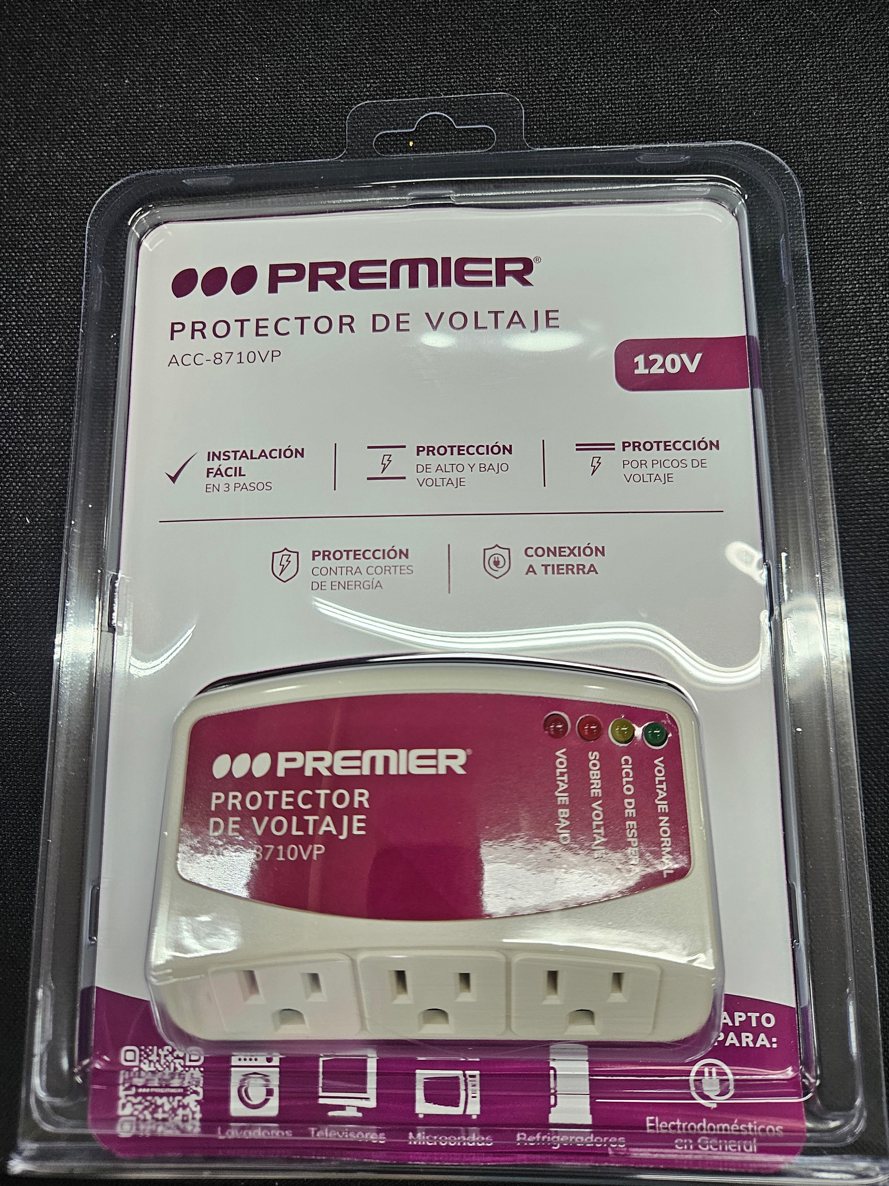 Protector de Voltaje 110V ACC-8710VP Premier