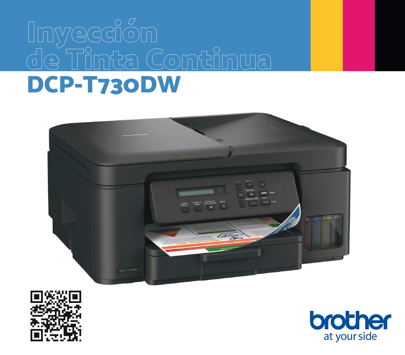 Impresora TANK 3en1 Dúplex WiFi ADF 730 DCPT730DW Brother