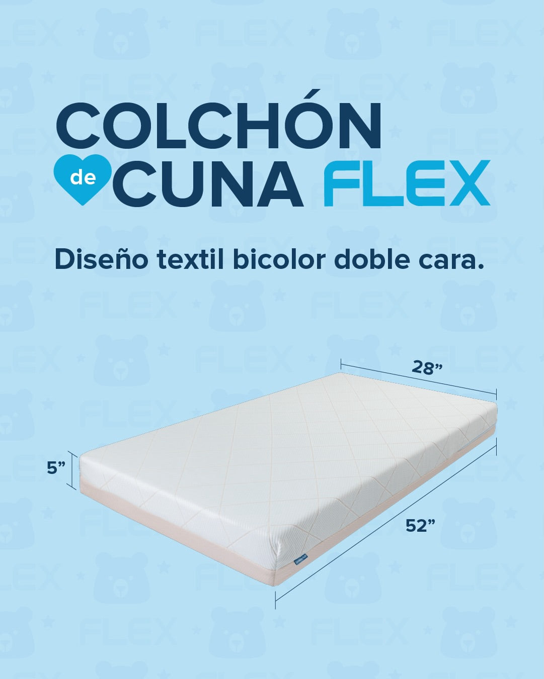 Colchon Cuna Flex Al Vacio