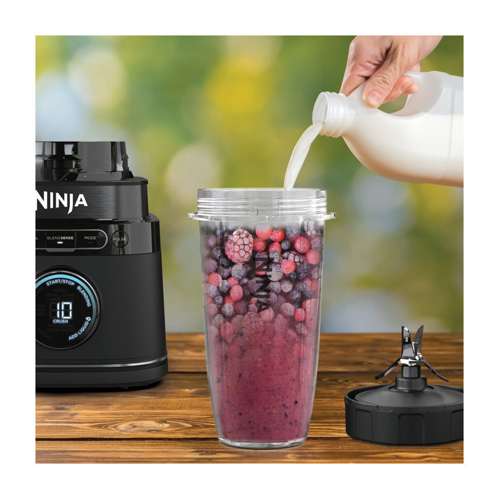 Ninja Detect Power Blender Pro Duo Licuadora de 10 Velocidades | BlendSense | Tecnología Total Crushing | Pulso | 0.7L & 2.1L | 1800W | Negro