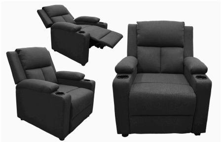 Sillon Reclinable Koala BCHA-POL-01BLK Negro