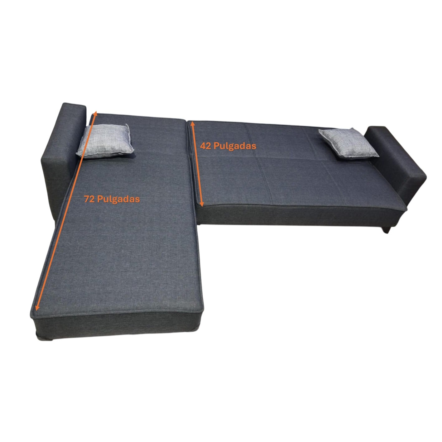 Sofa Cama L Aris Negro 62-3001