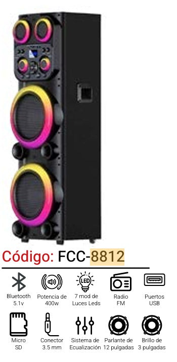 Bocina FCC-8812 FCC