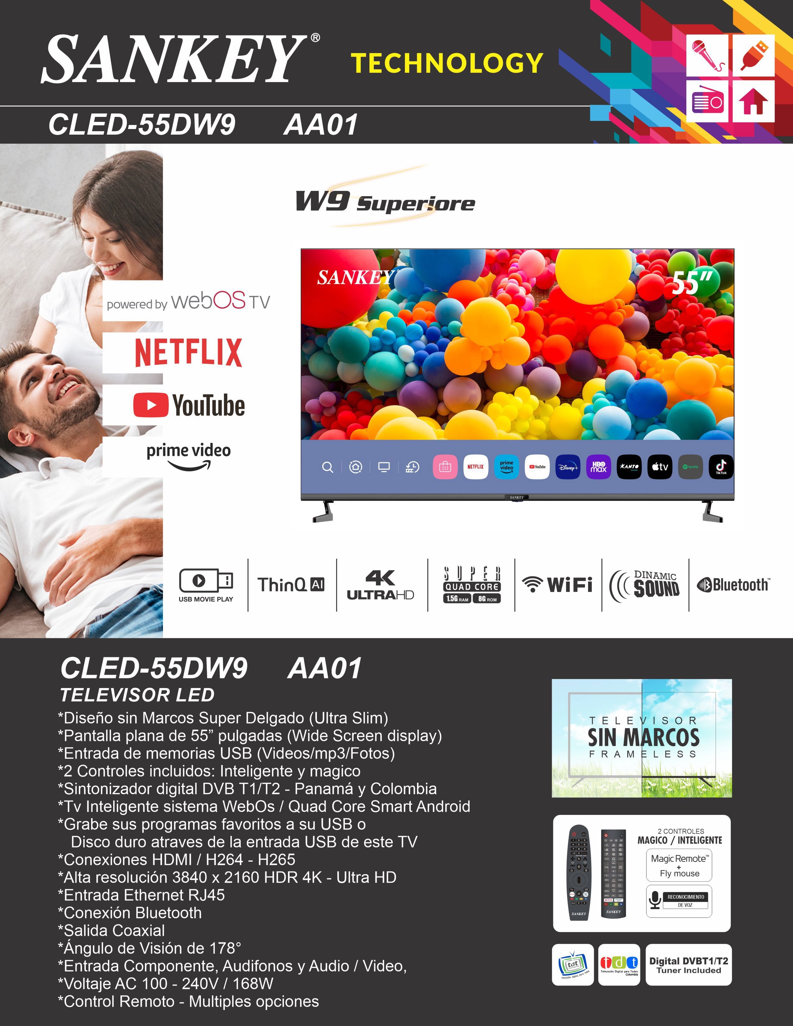 Televisor 55 CLED-55DW9 Sankey