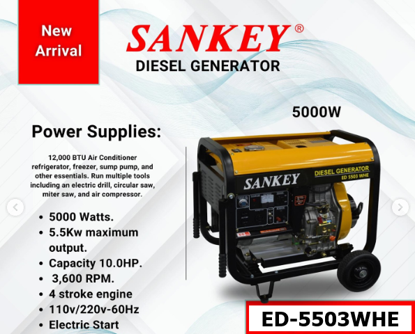 Generador ED-5503WHE Sankey