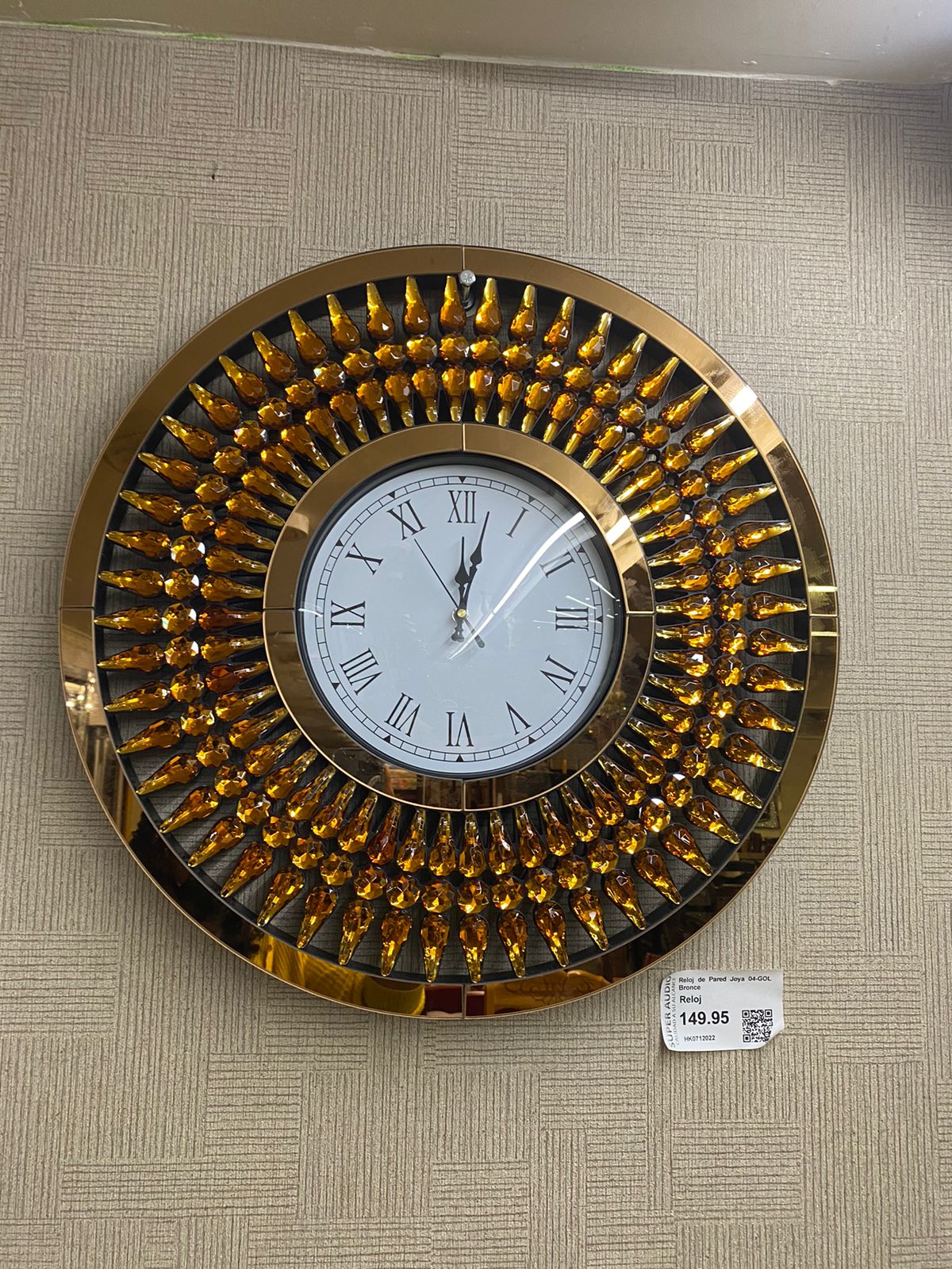 Reloj de Pared Joya 04-GOL Bronce