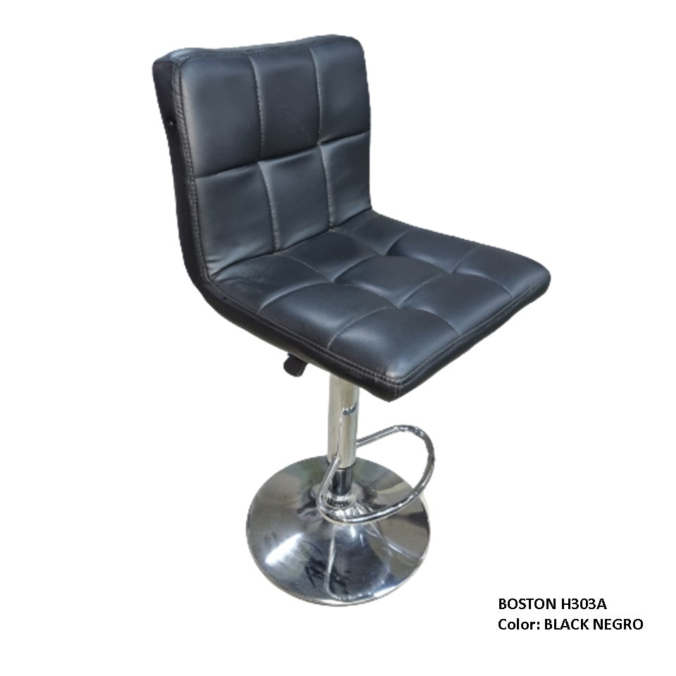 Silla de Bar Boston H303A Black Negro