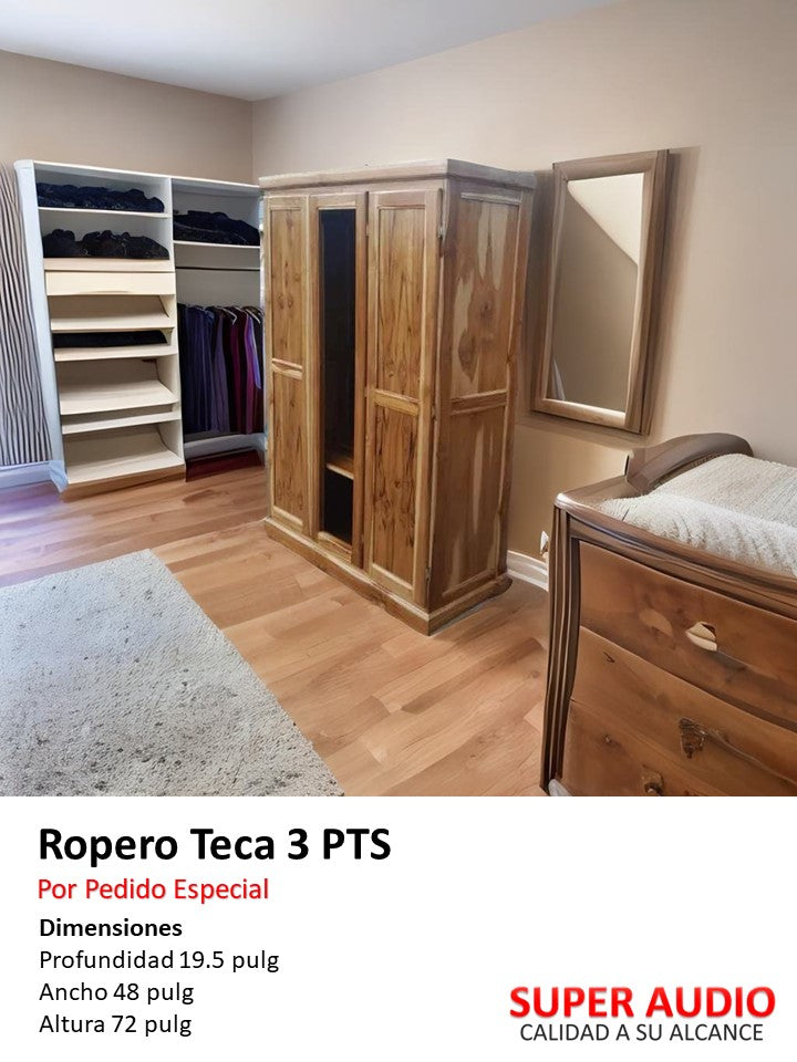 Closet Ropero Teca 3PTS ( Pedido Especial )