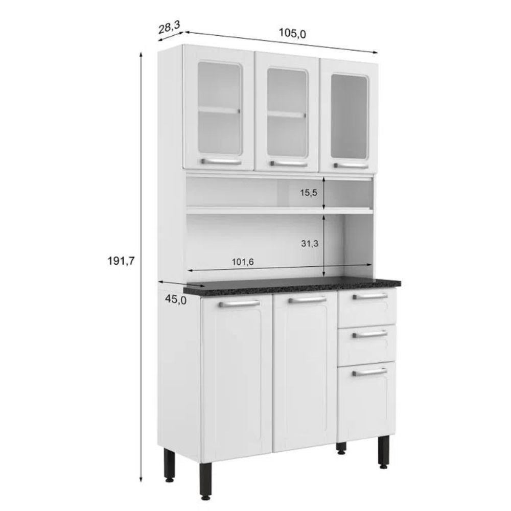 Mueble de Cocina Kit Triple BL614559046B Bertolini