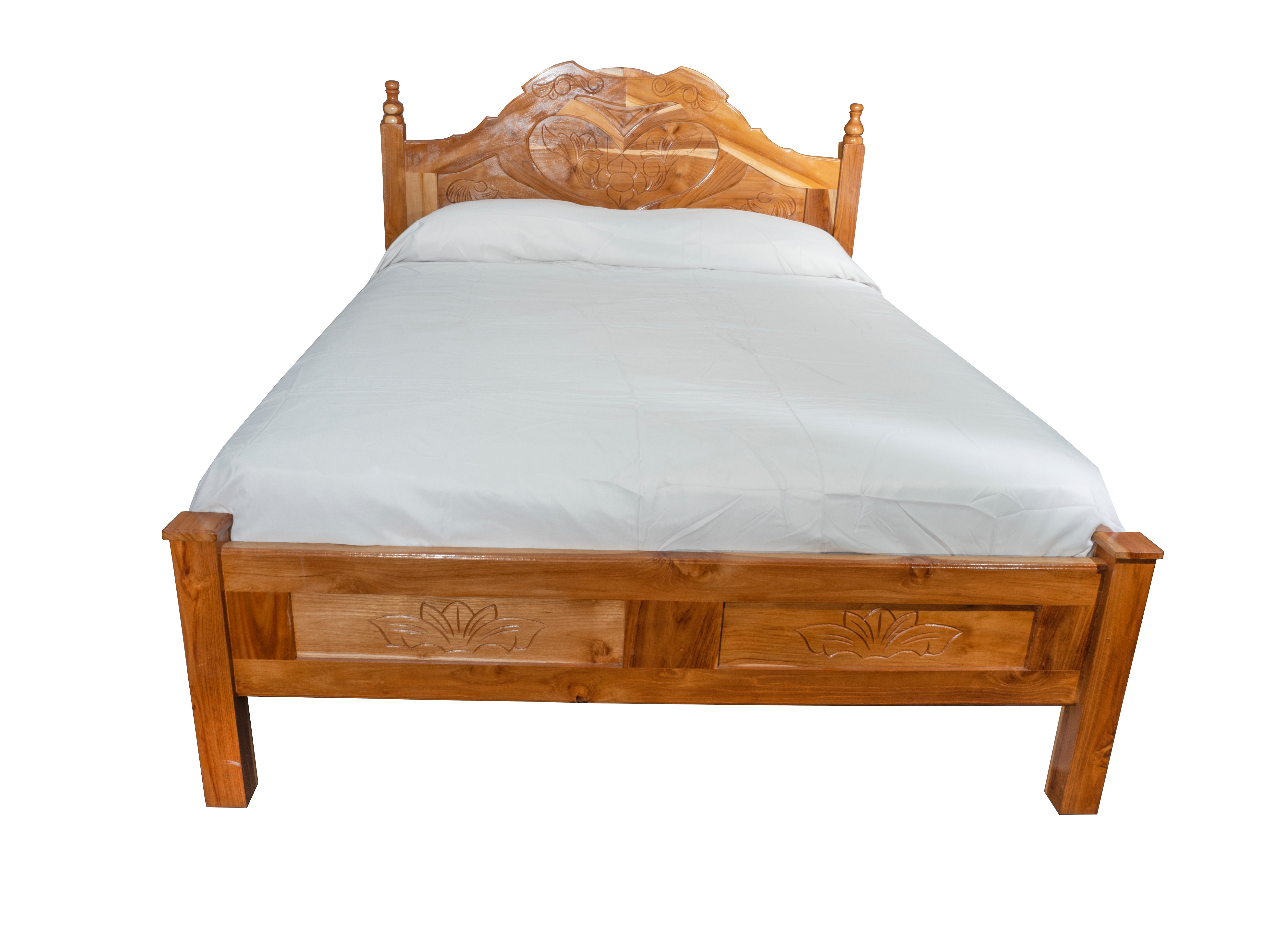 Cama Teca CAMA-02DOBLE-00TECA CORAZON FULL