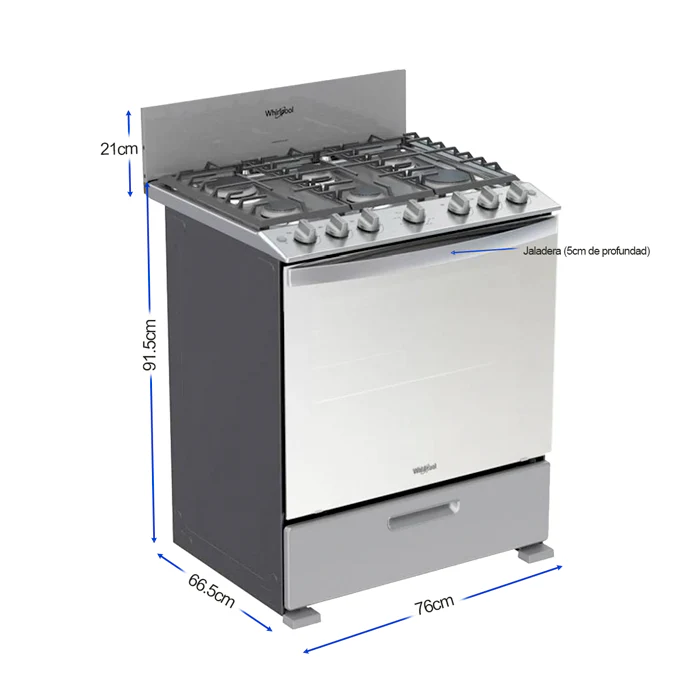 Estufa 6Q 30P DORA LWFR3400D / 3400 Whirlpool