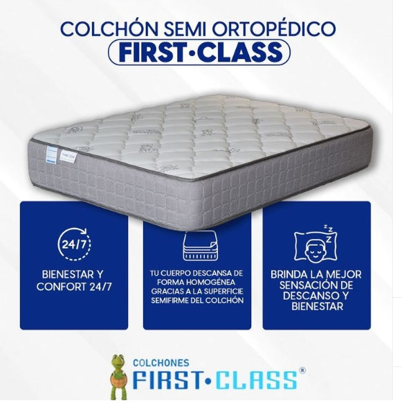 Colchon COL-01TWIN-01SEMIORT- FC FIRST CLASS 39X75 2