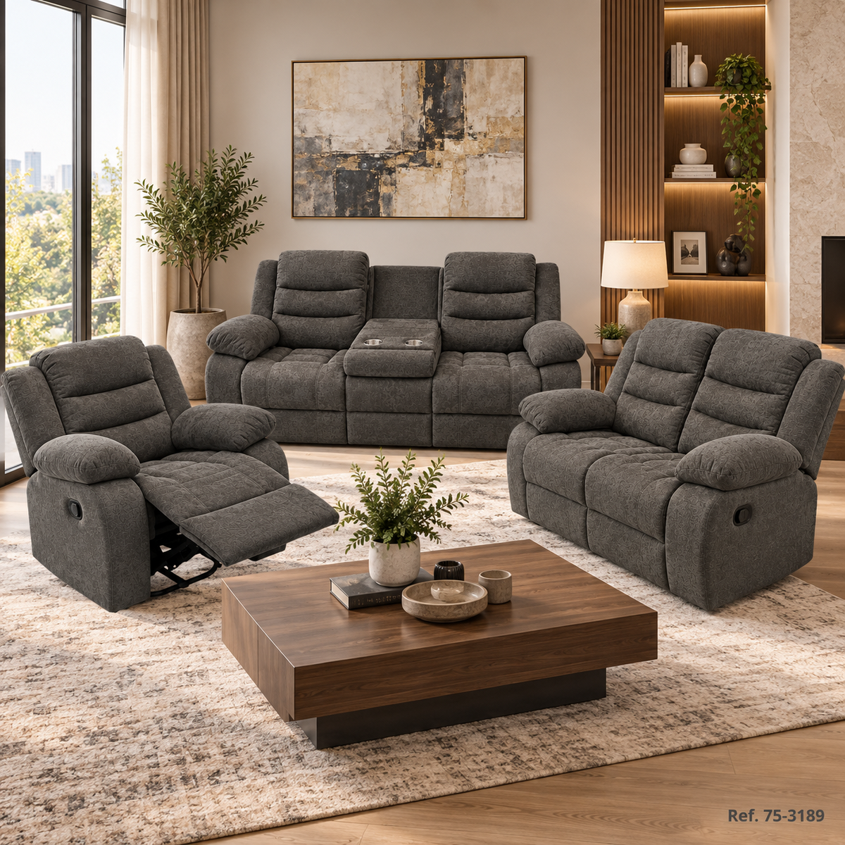 Juego de Sala Reclinable 6PTS Joey 75-3189