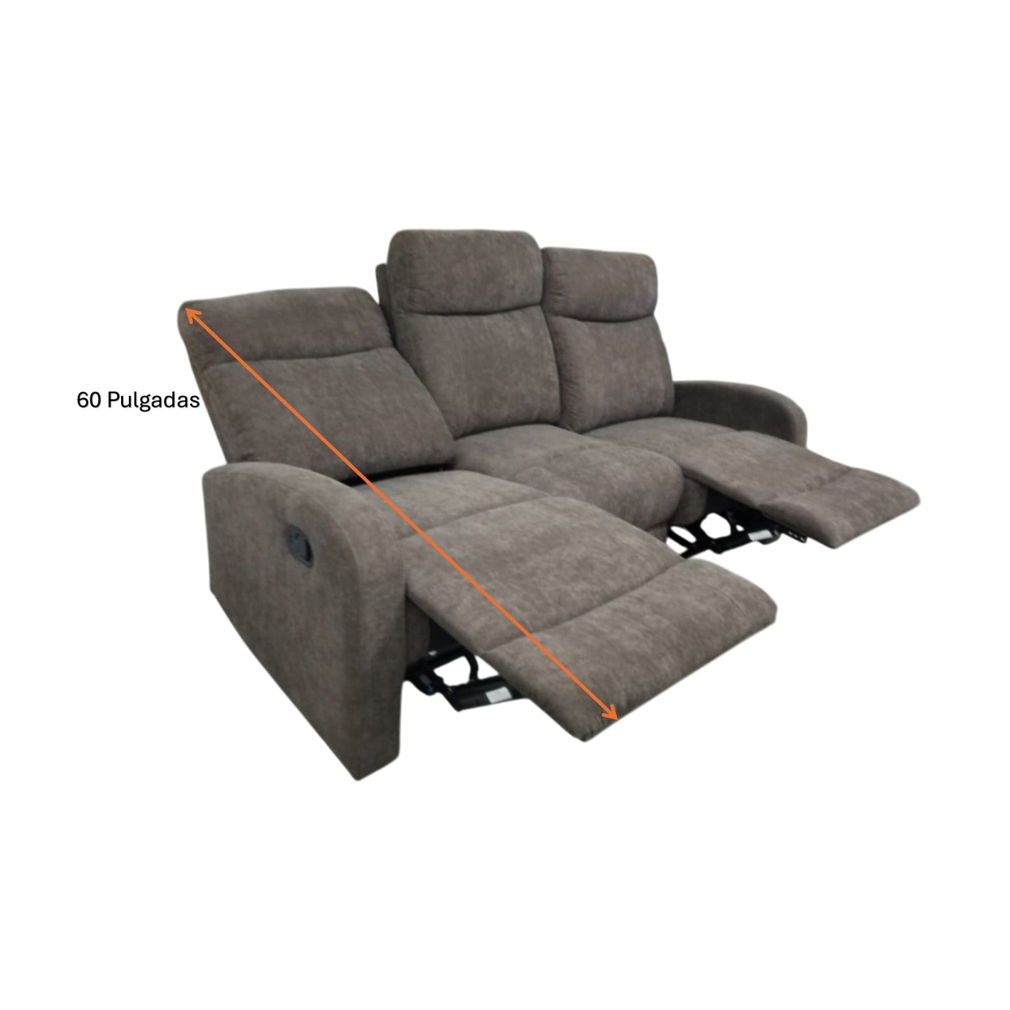 Juego de Sala Reclinable 6PTS 3+2+1 Nocecentro Brown