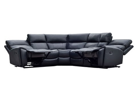 Juego de Sala L Reclinable David Black