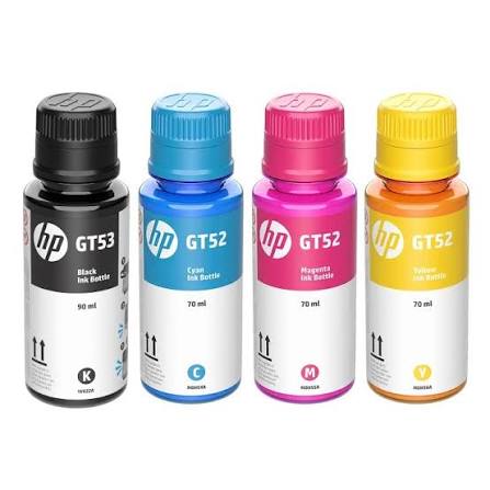 Tintas Set HP GT53 Negro + GT52 Amarillo Cian Magenta