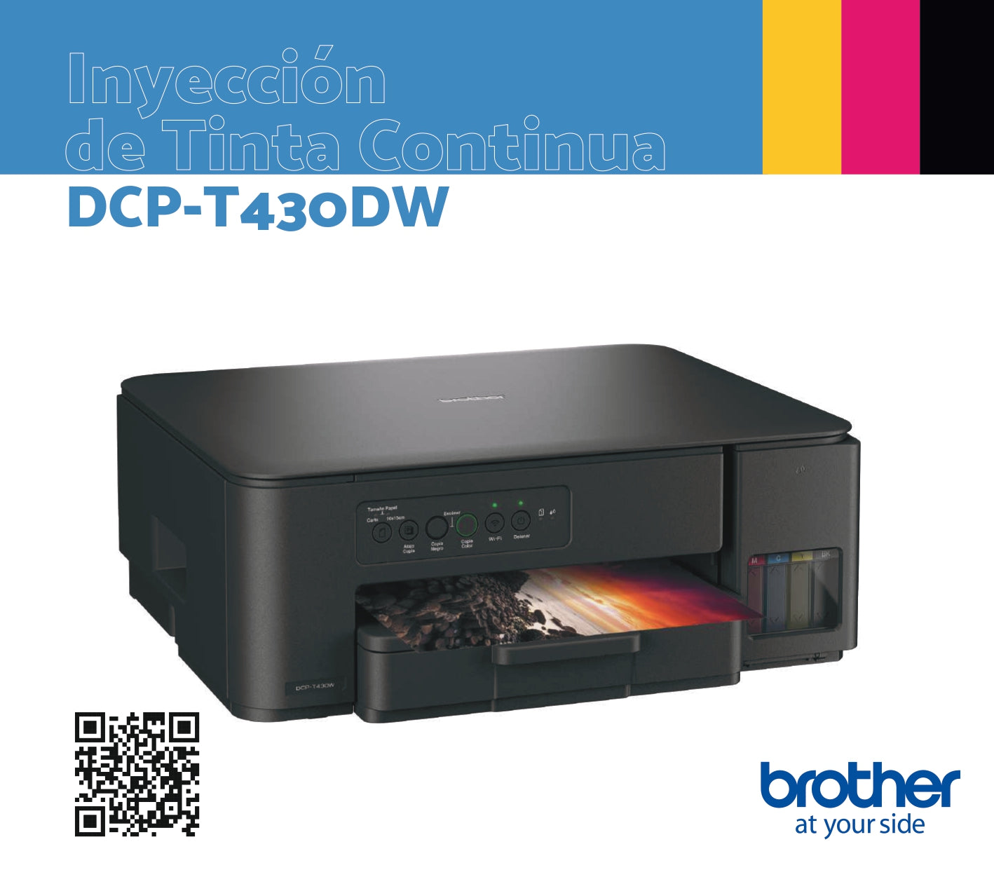 Impresora TANK 3en1 WiFi Plus 430 DCPT430W Brother