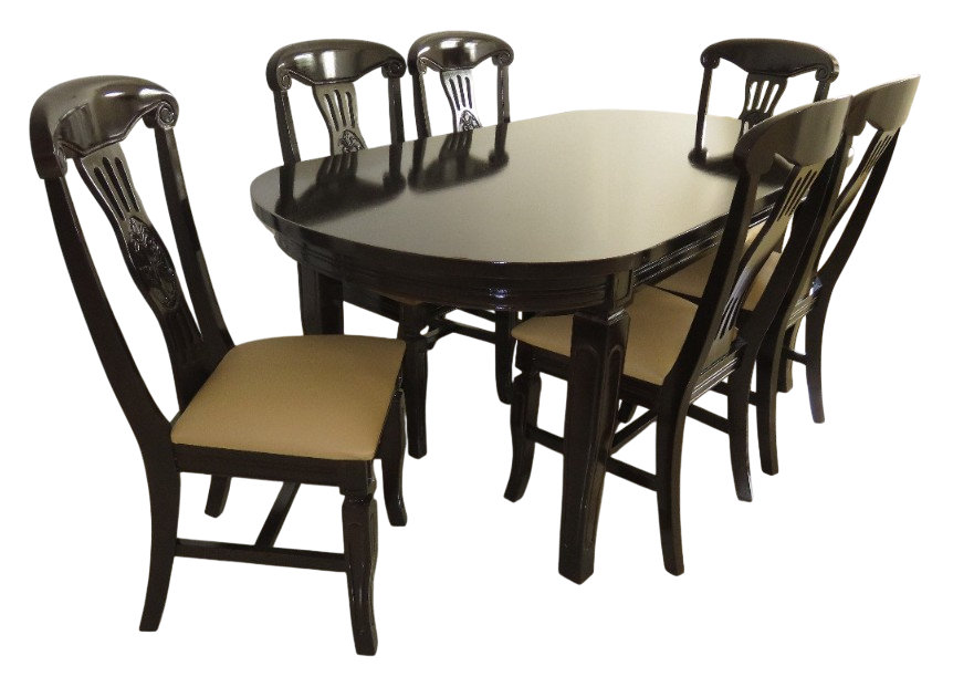 Comedor 6PTS Mesa Florencia 6S Sillas Montecarlo