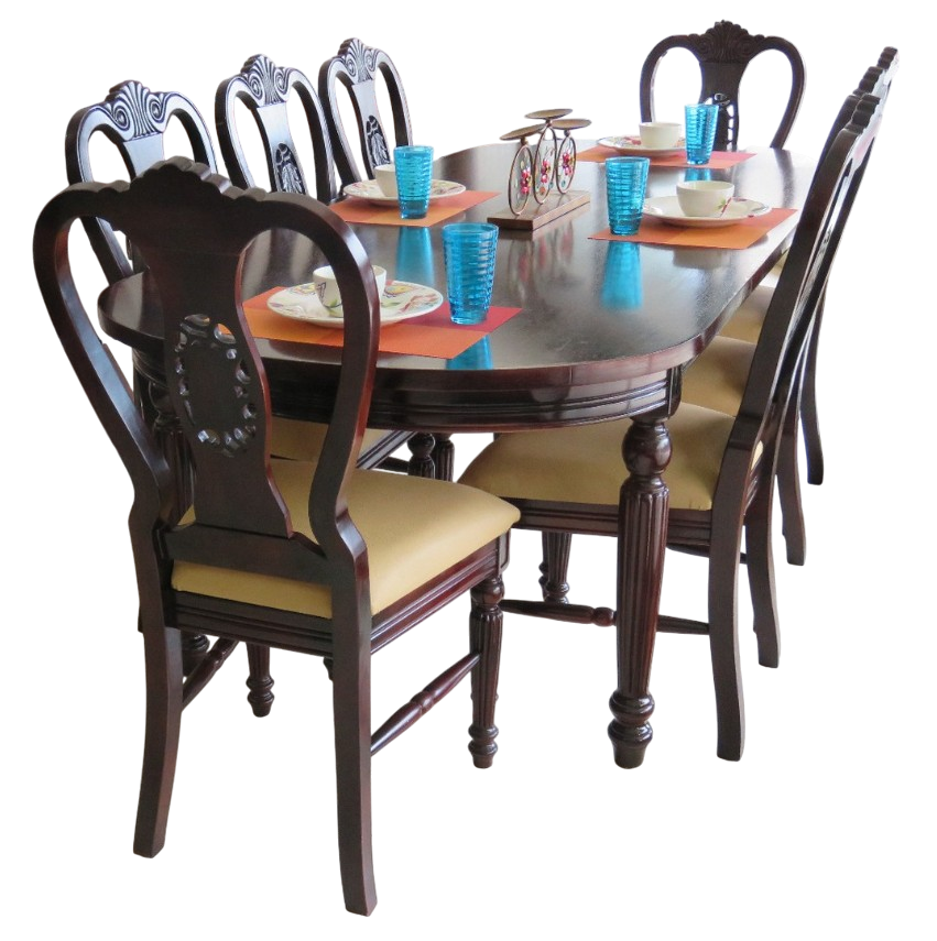 Comedor 8PTS Mesa Paris 8S Sillas Venecia