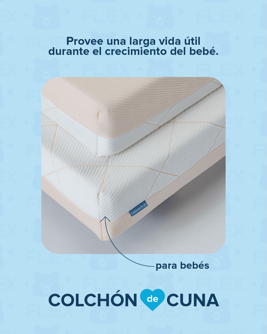 Colchon Cuna Flex Al Vacio