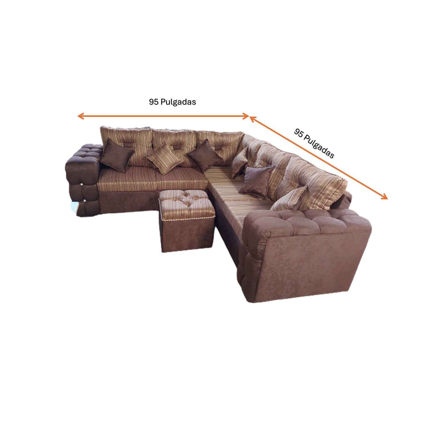 Juego de Sala Sofa L Dubai