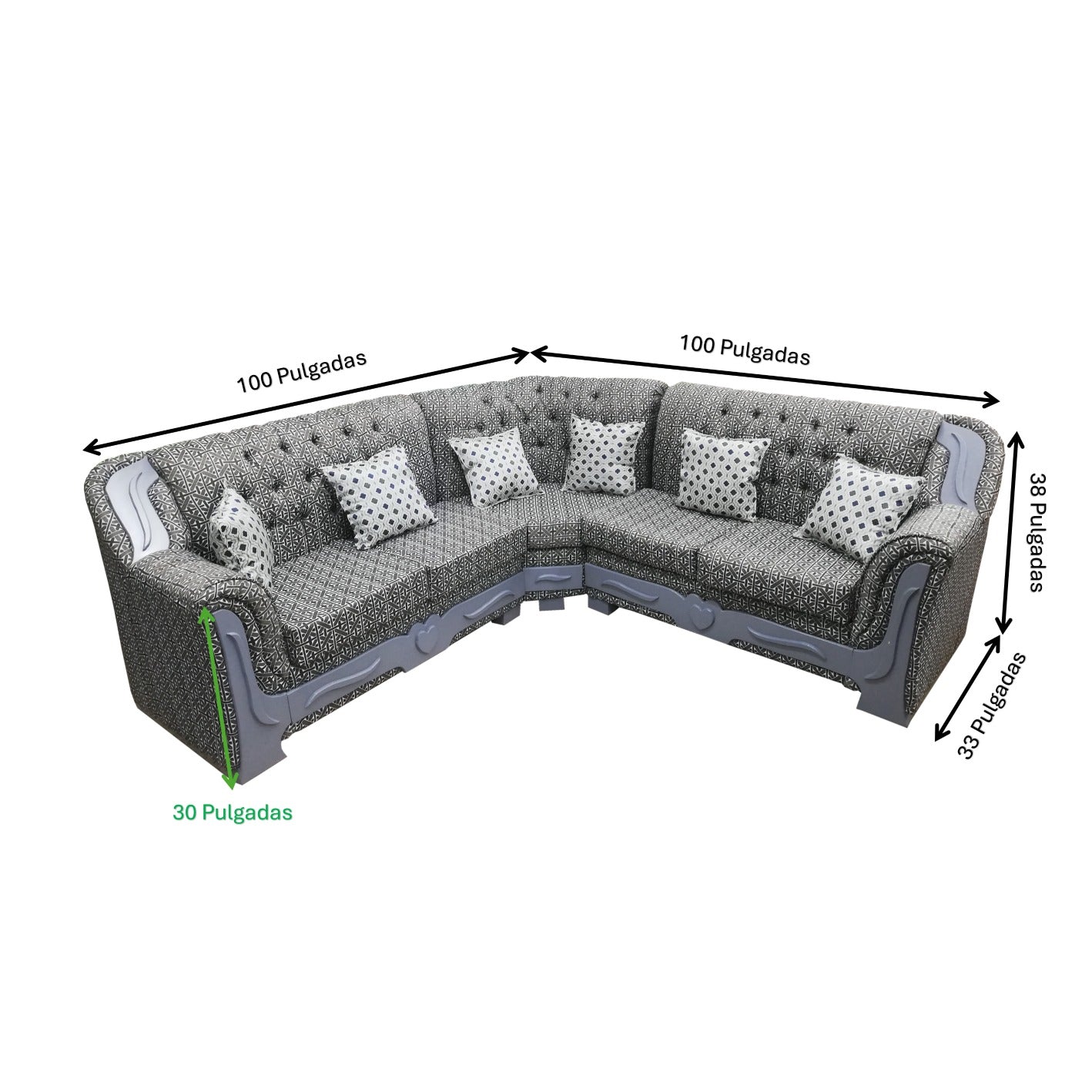 Juego de Sala Sofa L Romeo