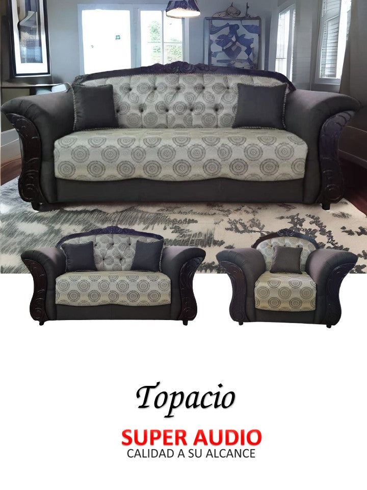 Juego de Sala 6 Ptos Topacio