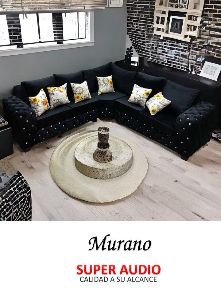 Juego de Sala Sofa L Murano