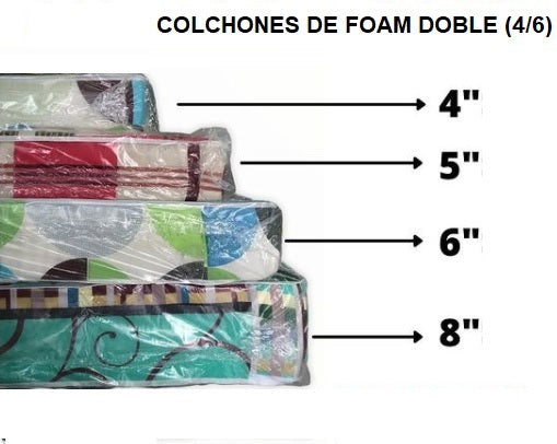 Colchon Foam Doble Full