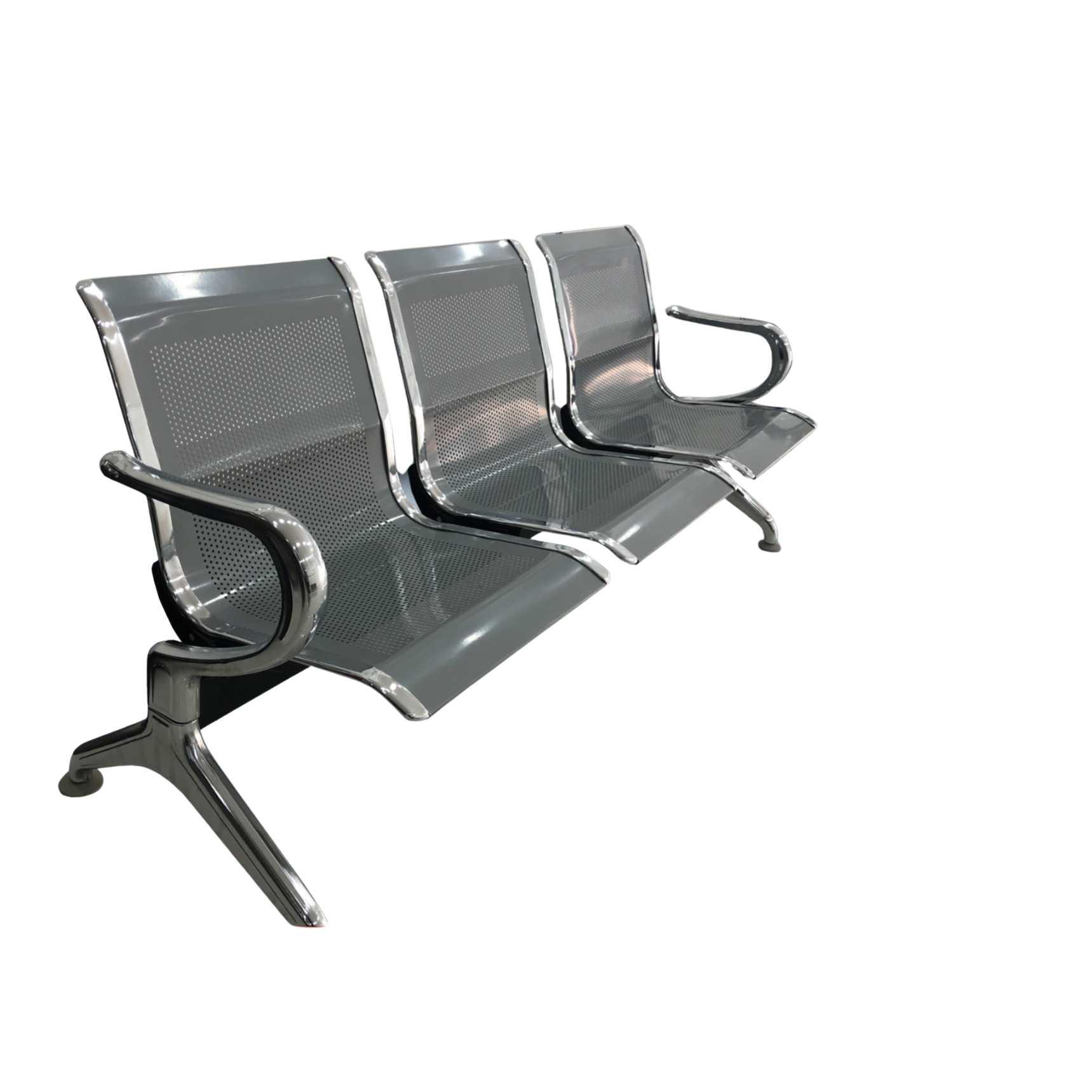 Silla de Espera Oficina 3PTS 30-254-23 Gris Cromado