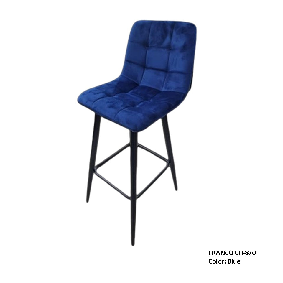Silla de Bar Franco Azul CH-870 Blue