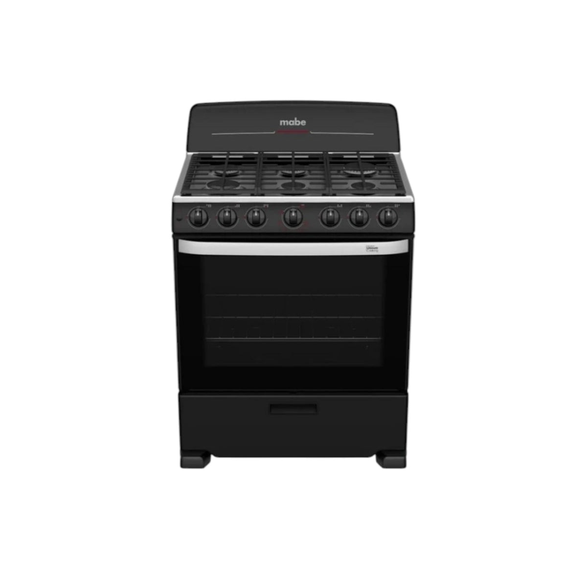 Estufa 6Q 30P EM-7651BFINO Mabe Negra