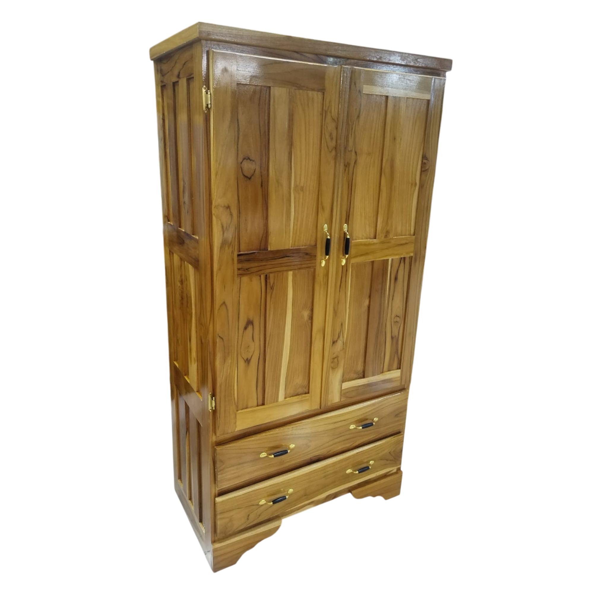 Closet Ropero Teca 2 Puertas 2 Gavetas