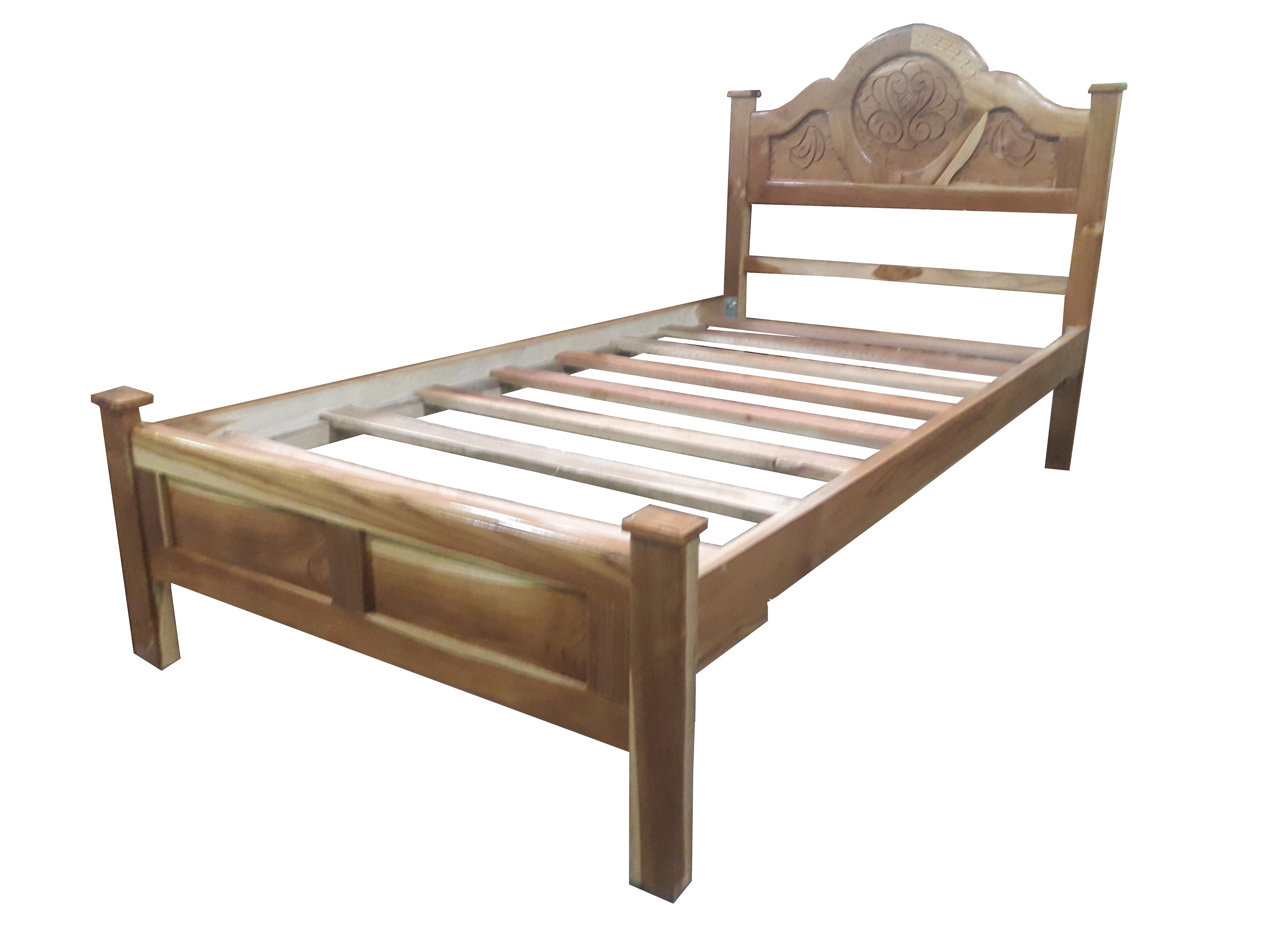 Cama Teca CAMA-01TWIN-00TECA MEDALLON-FLOR