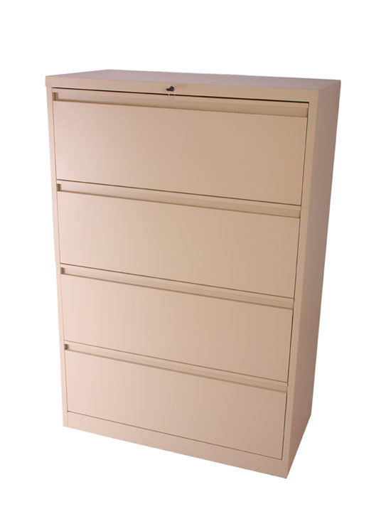 Archivero 4 Gavetas Largo B09 /  B-09 Crema