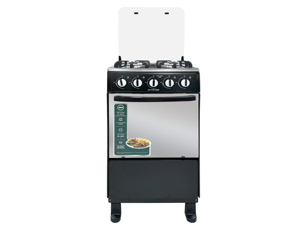 Estufa 4Q 20P EF-8701NG204B Negro Premier