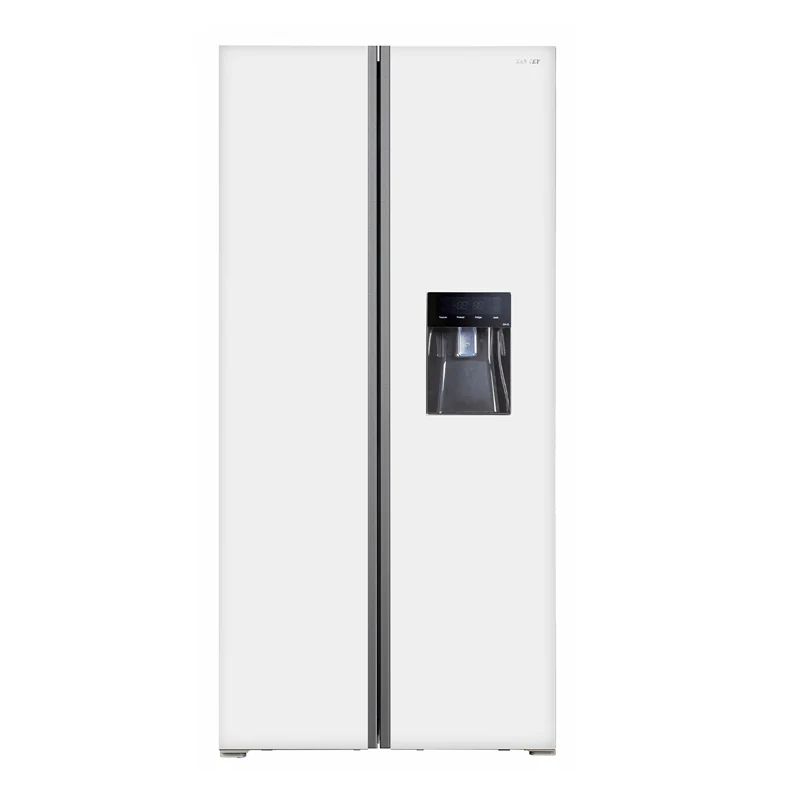 Refrigeradora SBSD Inverter RF19IN90WG Sankey Blanco Vidrio