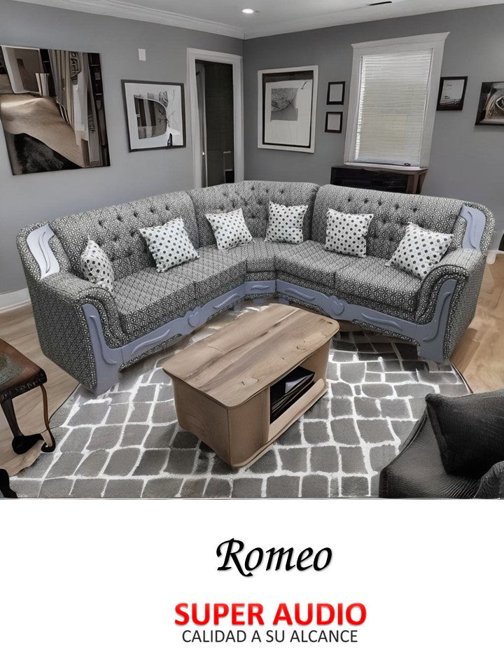 Juego de Sala Sofa L Romeo