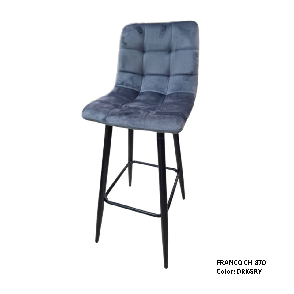Silla de Bar Franco Gris CH-870 DRKGRY