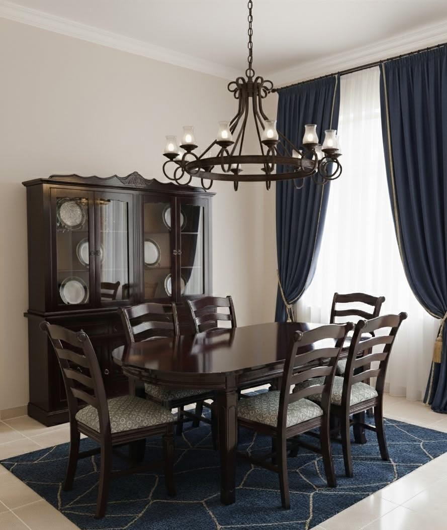Comedor 6PTS Mesa Florencia 6S con Sillas Londres