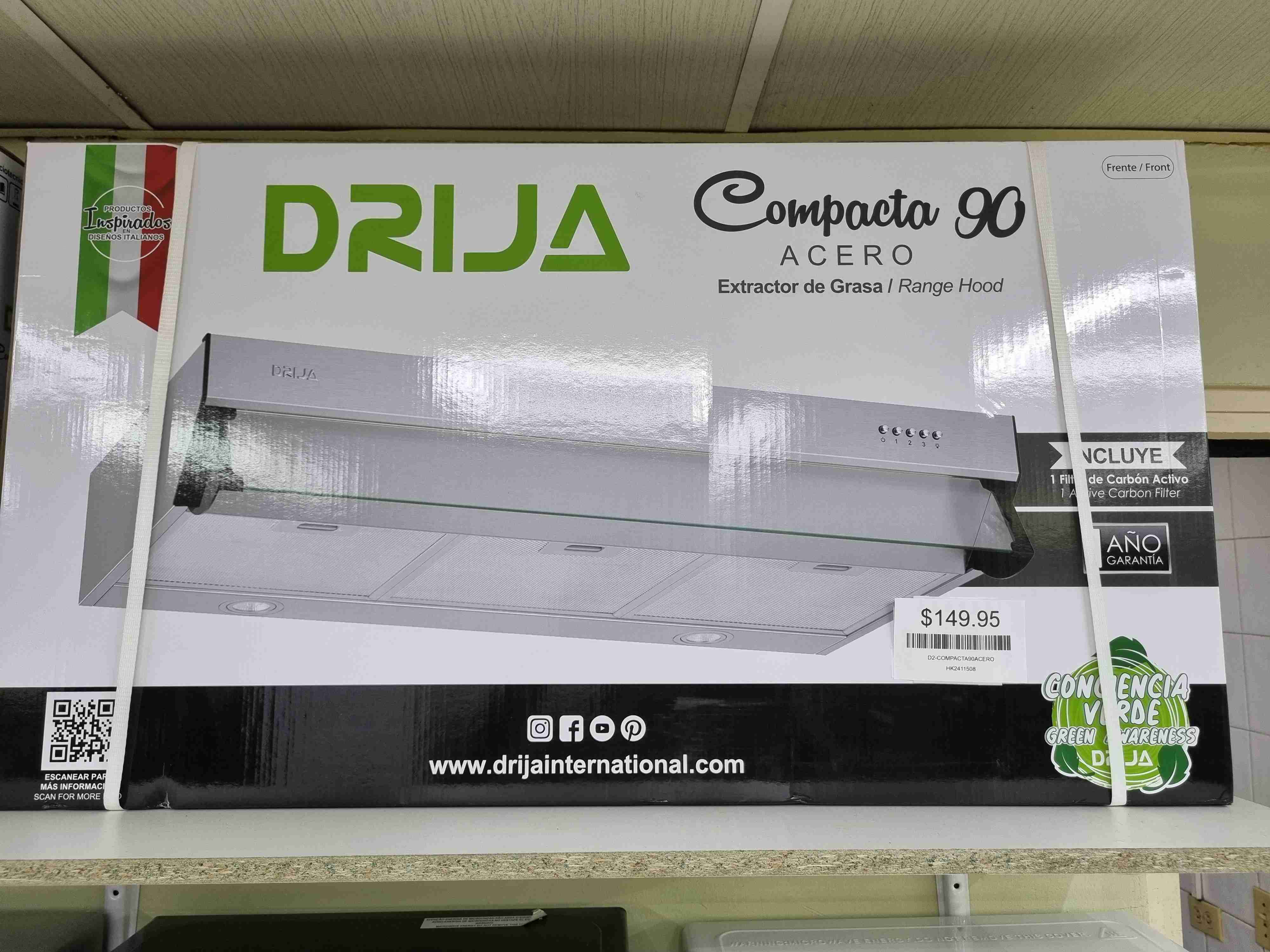 Extractor de Grasa 60CM Compacta 60 Drija Acero
