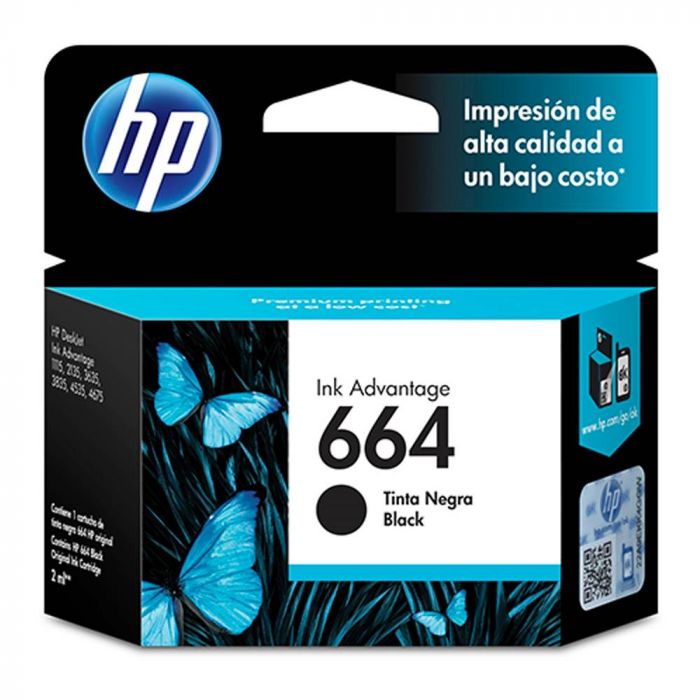Tinta F6V29AL / 664 Negro HP