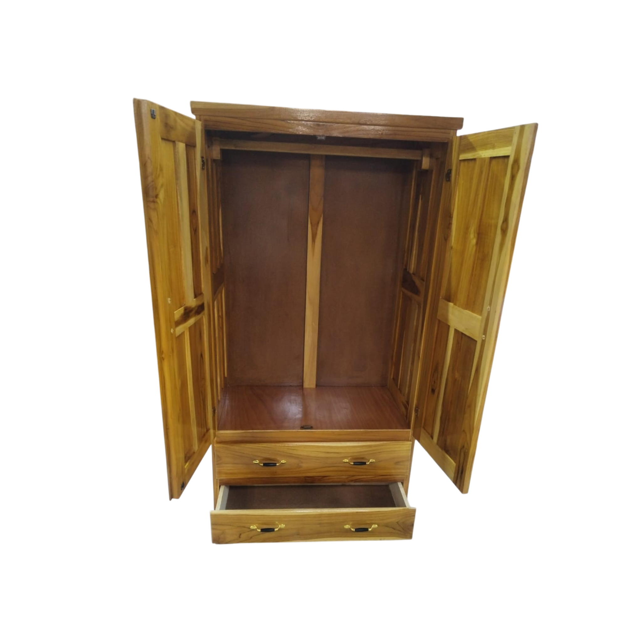 Closet Ropero Teca 2 Puertas 2 Gavetas