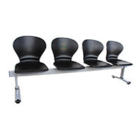 Silla de Espera Oficina DC-3144N ( 4 Puestos) Negra