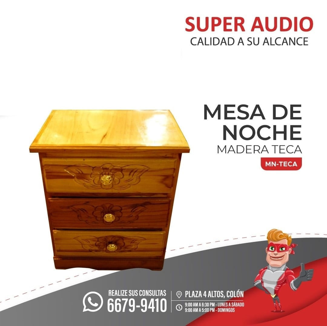 Mesa de Noche Teca MN-Teca